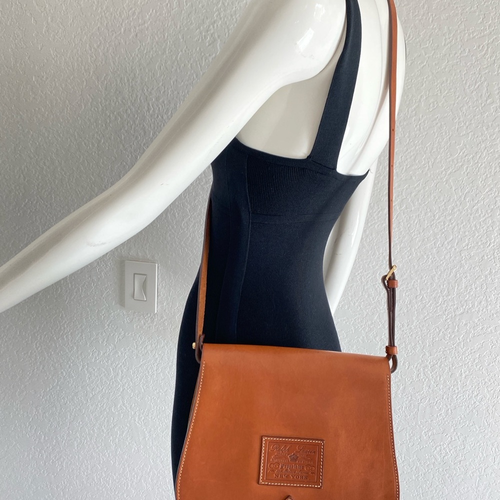Ralph Lauren collection Brown Leather Saddle bag - Picture 14 of 15